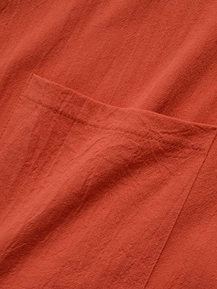 Long Cotton Linen Style Slit Shirt