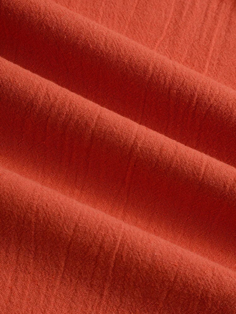 Long Cotton Linen Style Slit Shirt