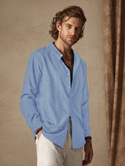 Linen Style Long Sleeve Shirt