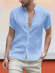 Classic Casual Cotton and Linen Shirt
