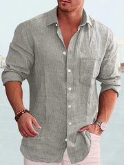 Cotton Linen Long Sleeve Shirt