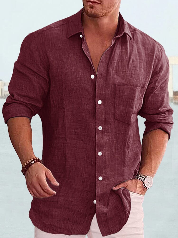 Cotton Linen Long Sleeve Shirt