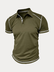 Classic Soft Color Block Polo Shirt