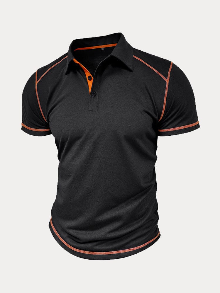 Classic Soft Color Block Polo Shirt