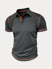 Classic Soft Color Block Polo Shirt