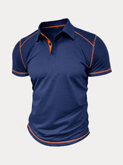Classic Soft Color Block Polo Shirt