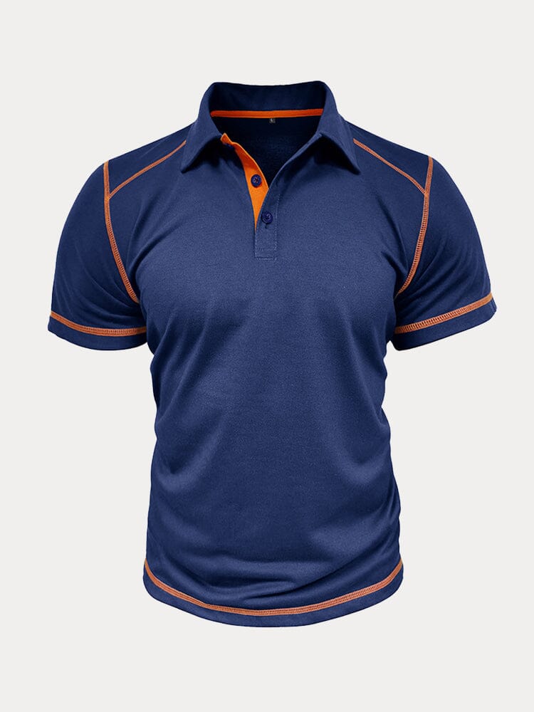 Classic Soft Color Block Polo Shirt
