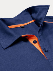 Classic Soft Color Block Polo Shirt