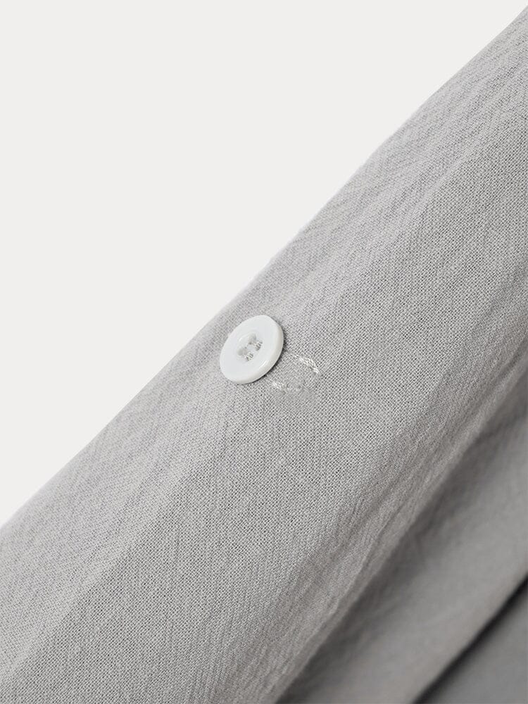 Leisure Half Placket Cotton Linen Shirt