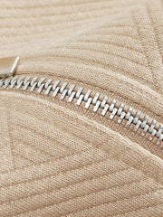 Casual Diamond Jacquard Top