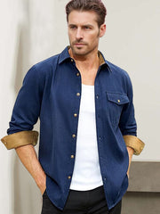 Everyday Ease Suede Patchwork Shirt