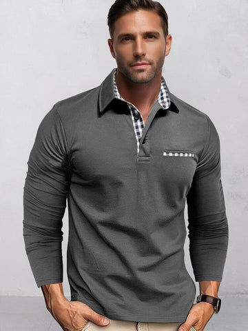 Classic Regular Fit Contrast Plaid Shirt