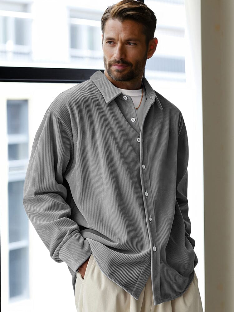 Classic Casual Fit Corduroy Shirt