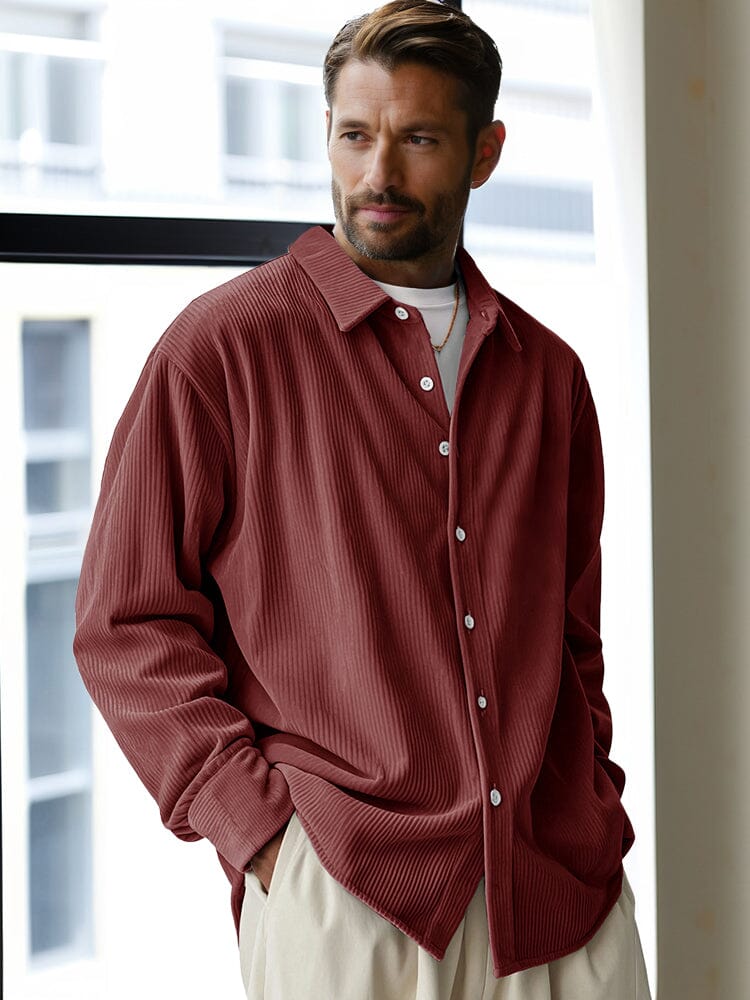 Classic Casual Fit Corduroy Shirt