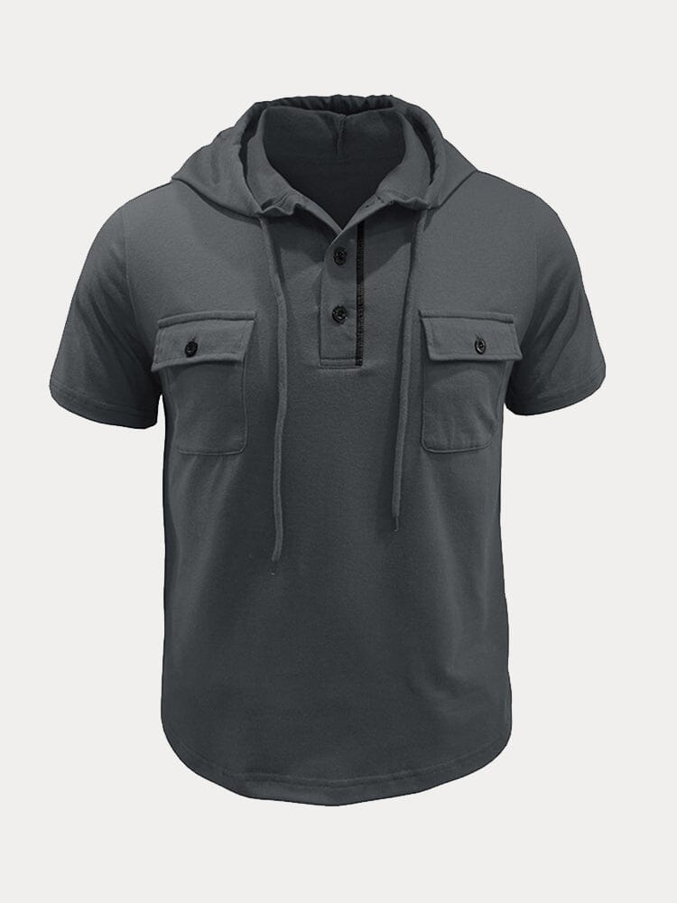 Athleisure Cargo Hooded Shirt