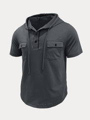 Athleisure Cargo Hooded Shirt
