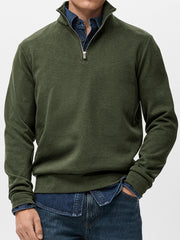 Men's Simple Heavyweight Everyday Quarter Zip Pullover