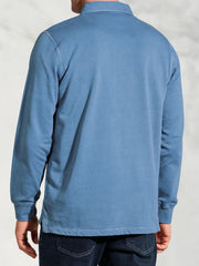 Men's Everyday Comfortable Lapel Button-pocket Casual Long-sleeved Polo Shirt