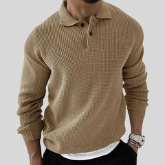Men's Waffle Fall Long-sleeved Sweatshirt