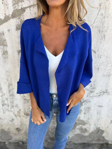 Women's Casual Faux Suede Cardigan