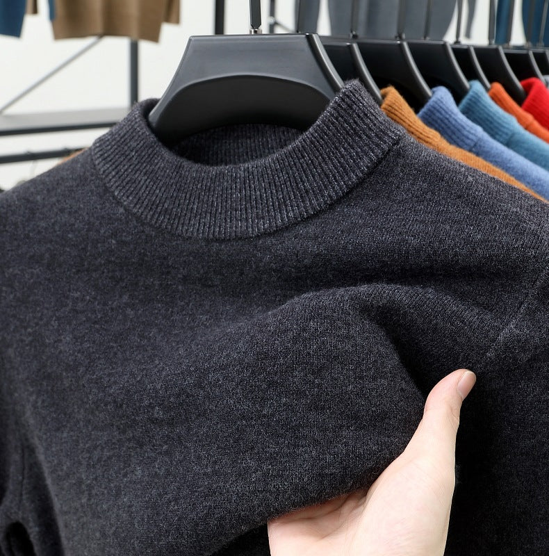 Men's Stand Collar Cashmere Warm Sweater