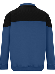 Men's Fashionable Color Block Half Zip Outdoor Casual Sweatshirt