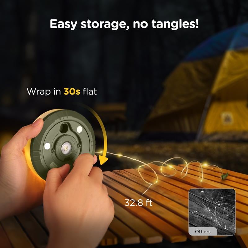 🔥Last Day 50% OFF✨Retractable Camping String Lights✨