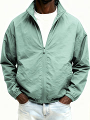 Outdoor Solid Color Zipper Jacket