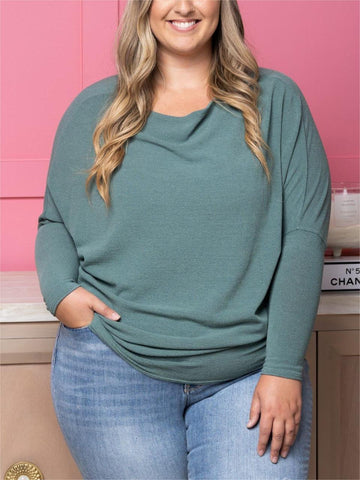 ❄️Winter Discount Frenzy Promotion-49% OFF-🌸Women's "Dreamy Knit" Boatneck Dolman Top