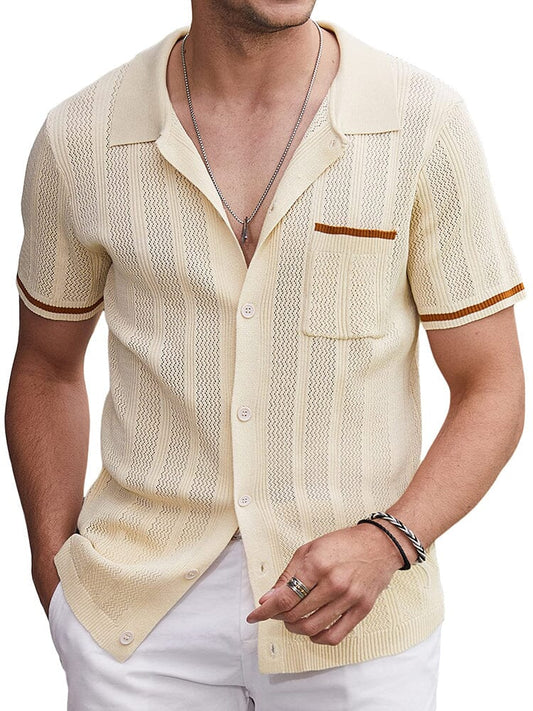 Casual Breathable Knit Top