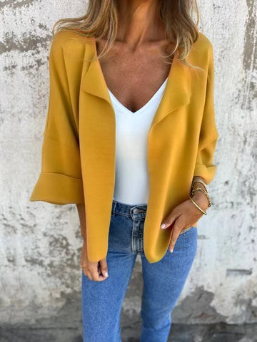 Women's Casual Faux Suede Cardigan