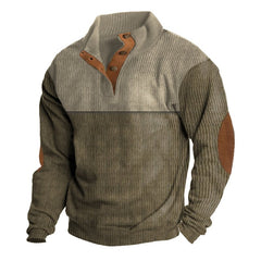 Men's Outdoor Casual Stand Collar Long Sleeve Sweatshirt