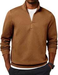 Fashionable Casual Quarter-zip Stand-up Collar Sweatshirt