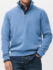 Men's Simple Heavyweight Everyday Quarter Zip Pullover