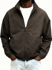 Outdoor Solid Color Zipper Jacket